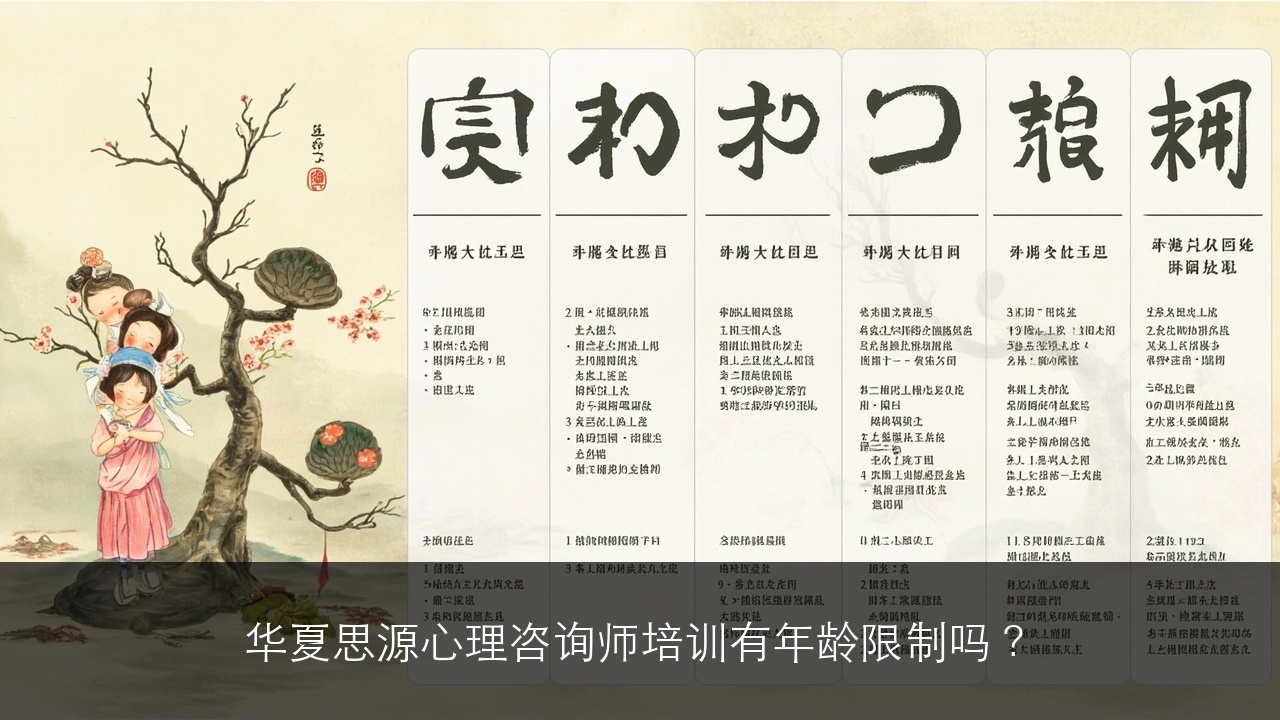 华夏思源心理咨询师培训有年龄限制吗?