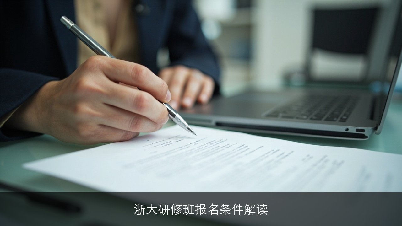 浙大研修班报名条件要求2026解读