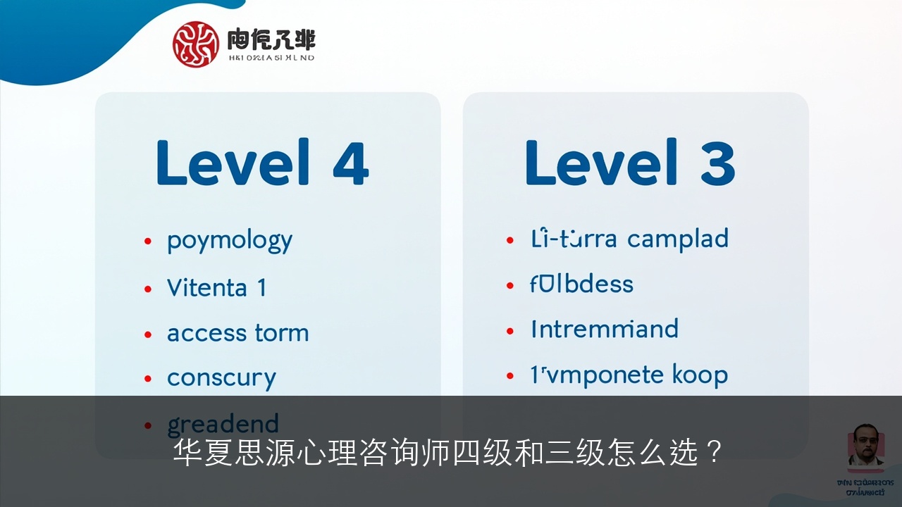 华夏思源心理咨询师四级和三级怎么选？