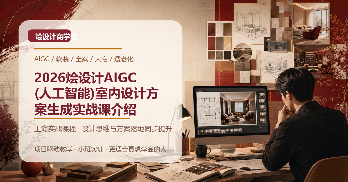 2026烩设计AIGC(人工智能)室内设计方案生成实战课介绍