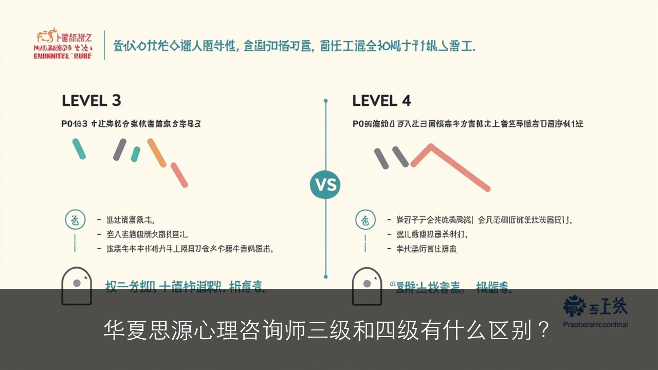 华夏思源心理咨询师三级和四级有什么区别?
