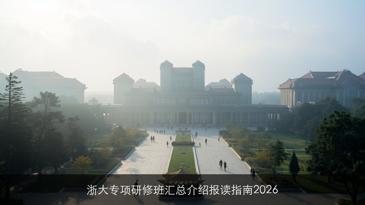 浙大时尚类研修班报名指南2026