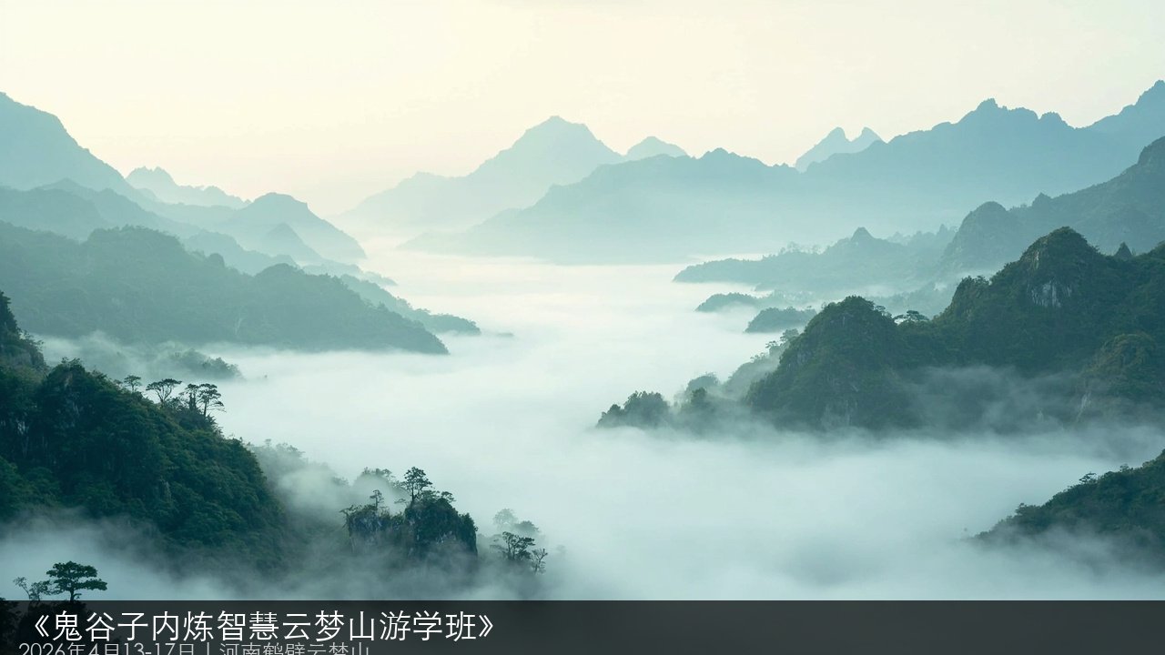 《鬼谷子内炼智慧云梦山游学班》:亲临千年道场,成就内圣外王!