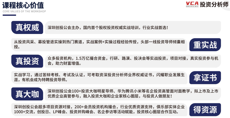 资深投资分析师VCA