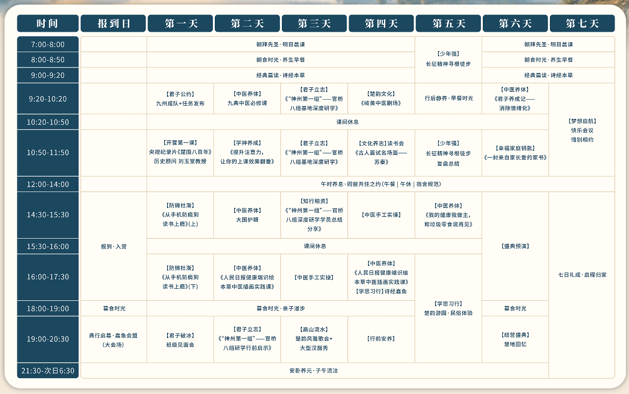 楚韵岐黄亲子夏令营