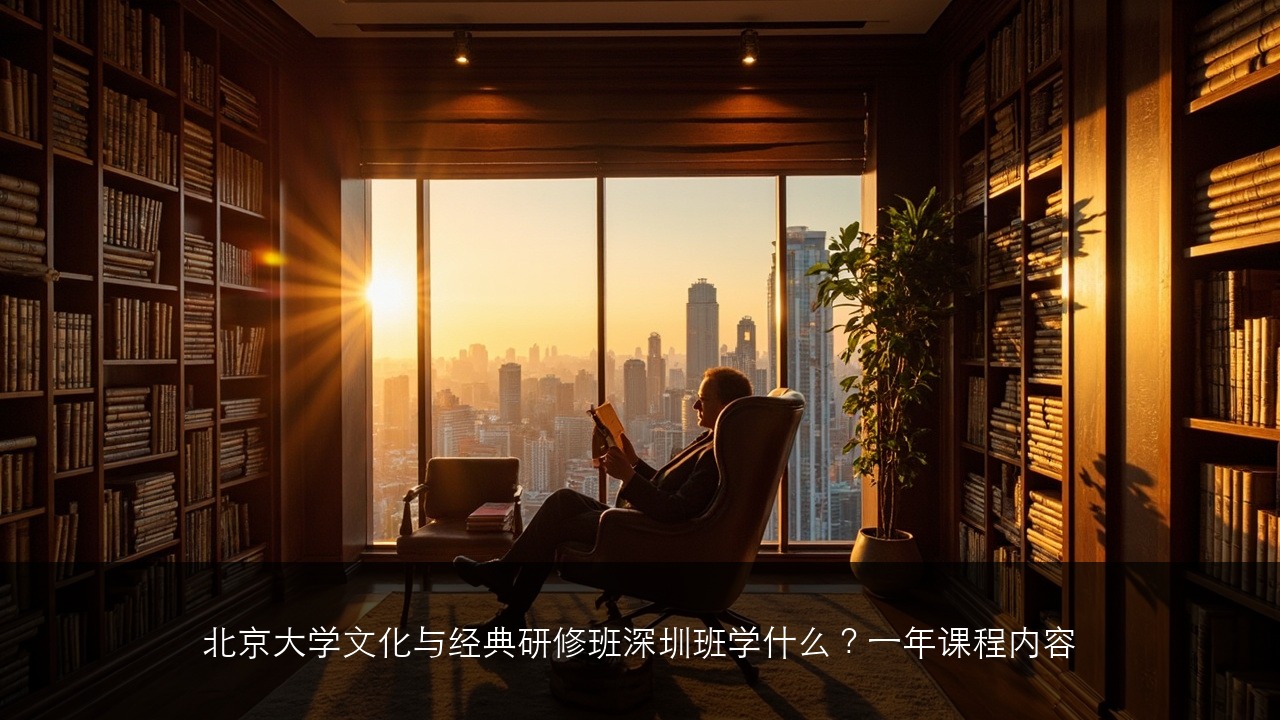 北京大学文化与经典研修班深圳班学什么？一年课程内容