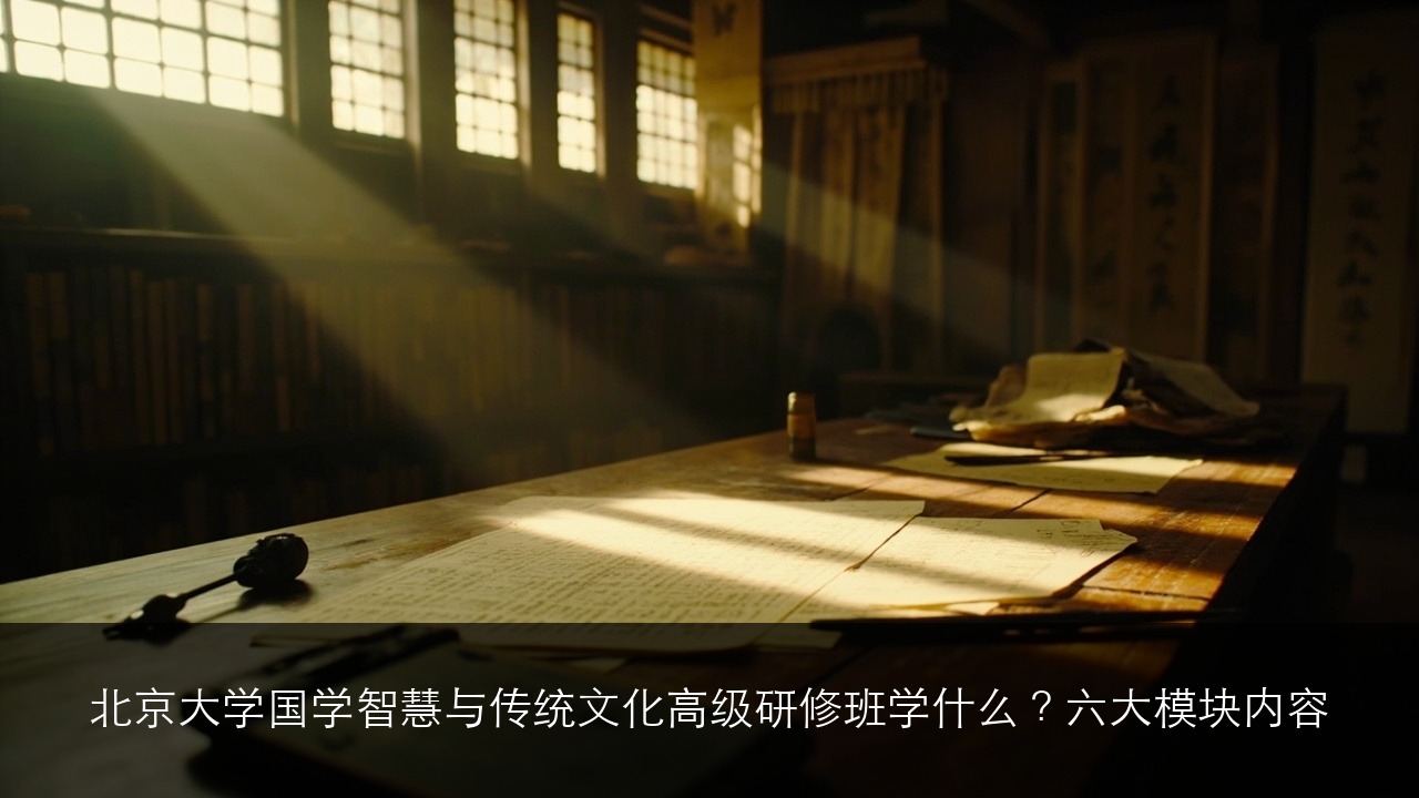北京大学国学智慧与传统文化高级研修班学什么？六大模块内容