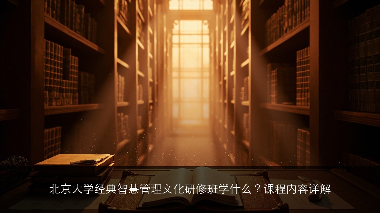 北京大学经典智慧管理文化研修班学什么？课程内容详解