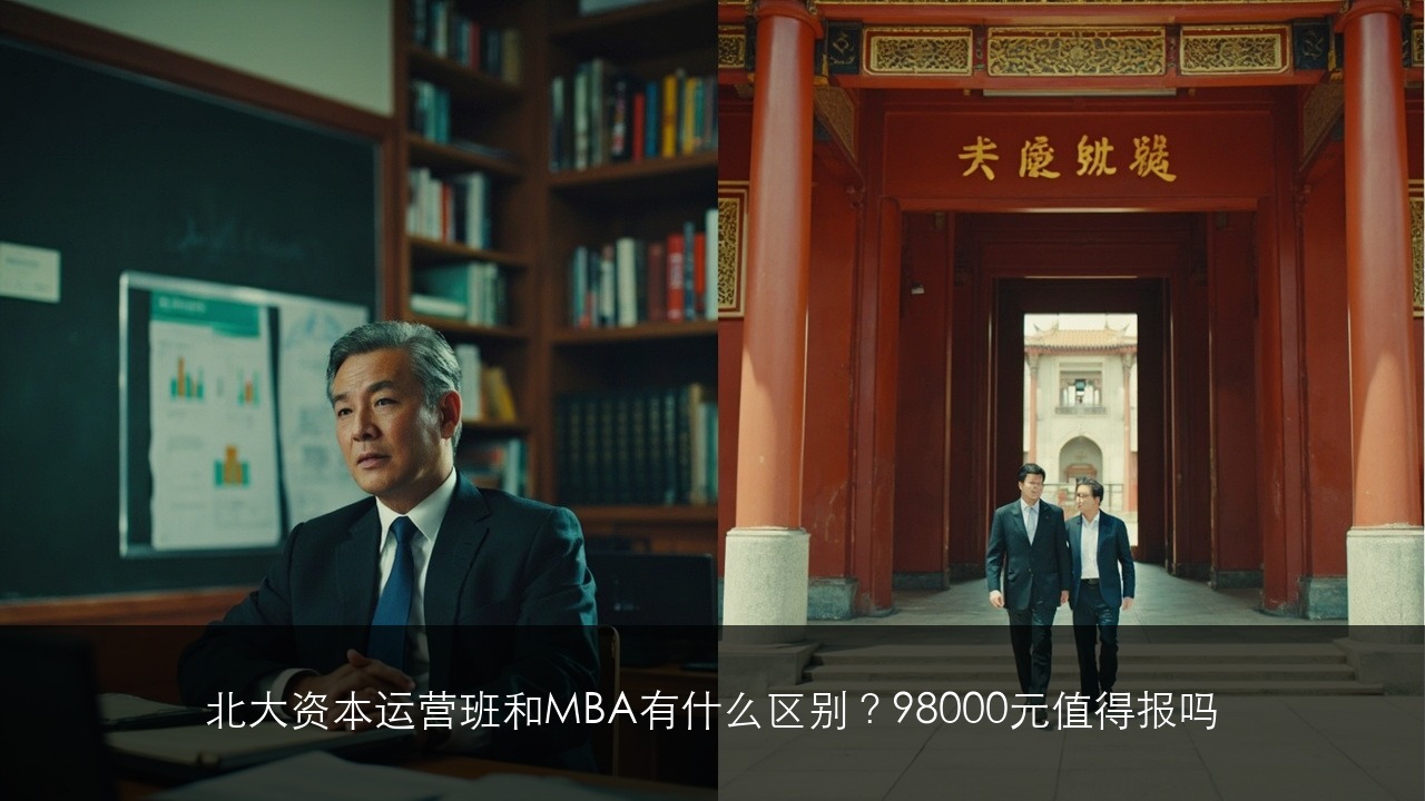 北大资本运营班和MBA有什么区别？98000元值得报吗