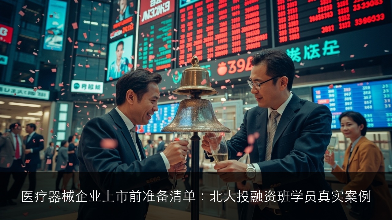 医疗器械企业上市前准备清单：北大投融资班学员真实案例