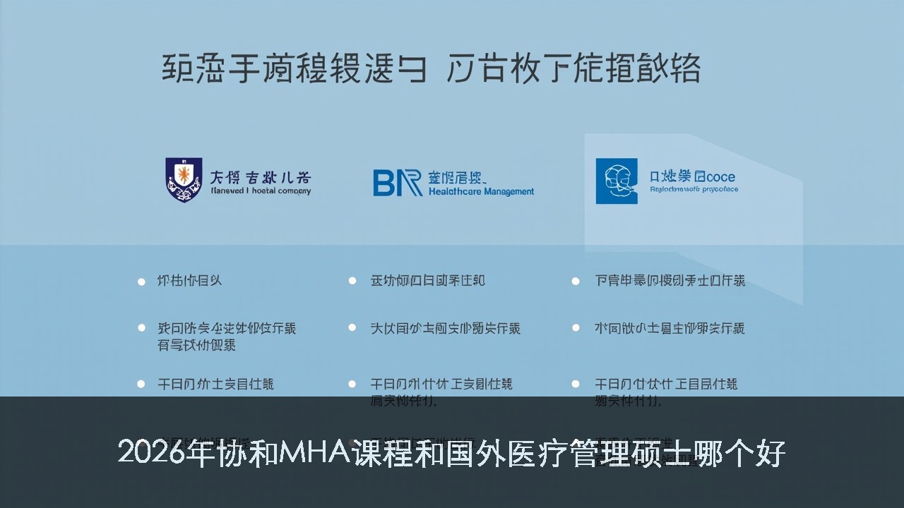 2026年协和MHA课程和国外医疗管理硕士哪个好