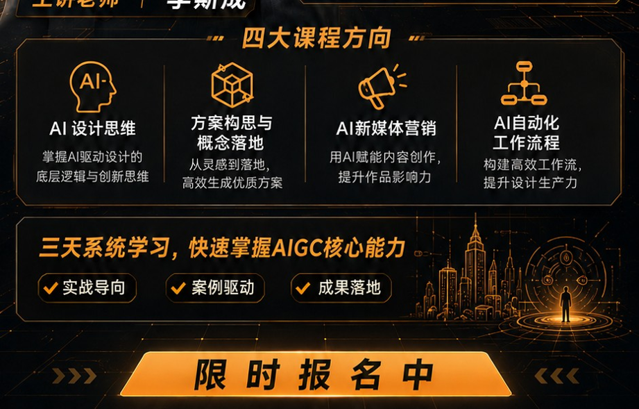 王焱博士的AI室内设计理念怎么样?烩设计AIGC控制性生成实战课带你了解