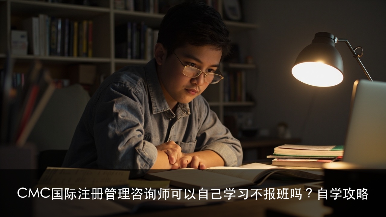 CMC国际注册管理咨询师可以自己学习不报班吗？自学攻略