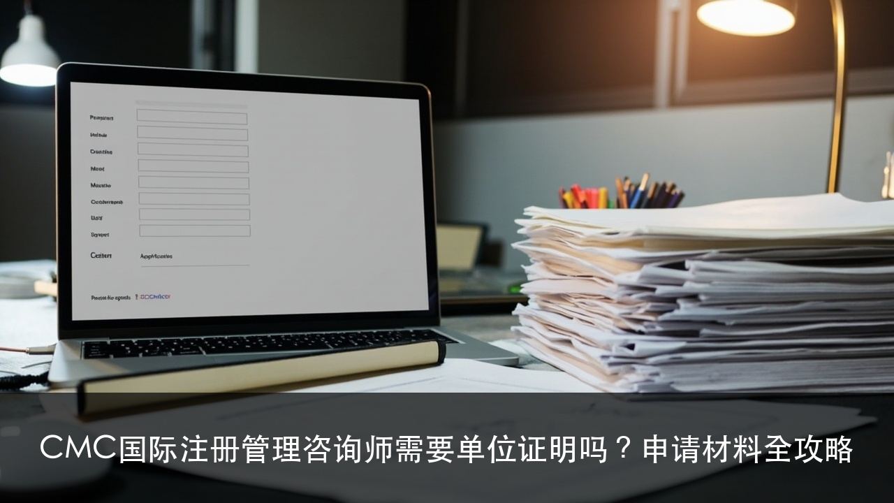 CMC国际注册管理咨询师需要单位证明吗？申请材料全攻略