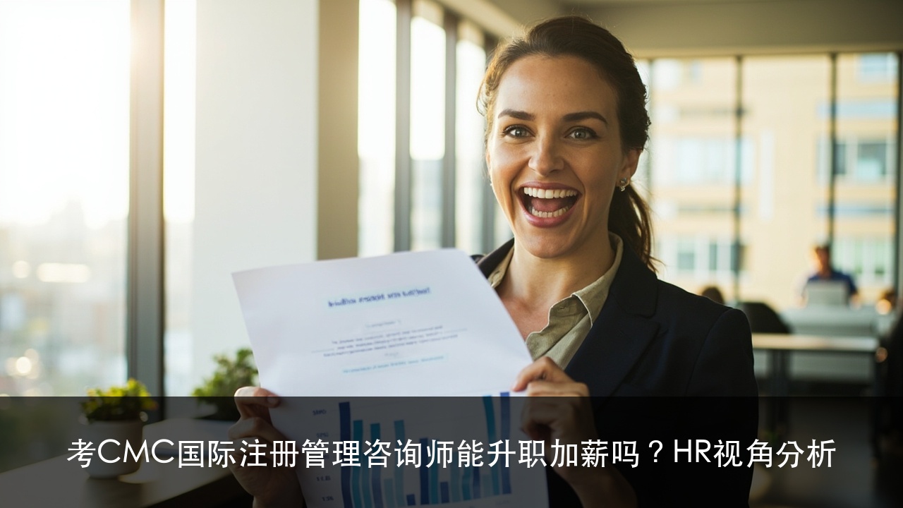 考CMC国际注册管理咨询师能升职加薪吗?HR视角分析