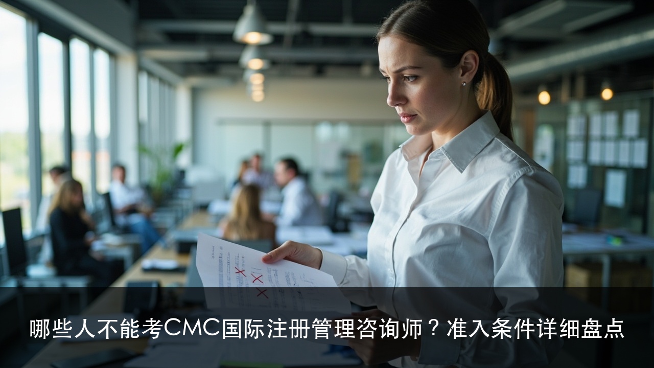 哪些人不能考CMC国际注册管理咨询师？准入条件详细盘点