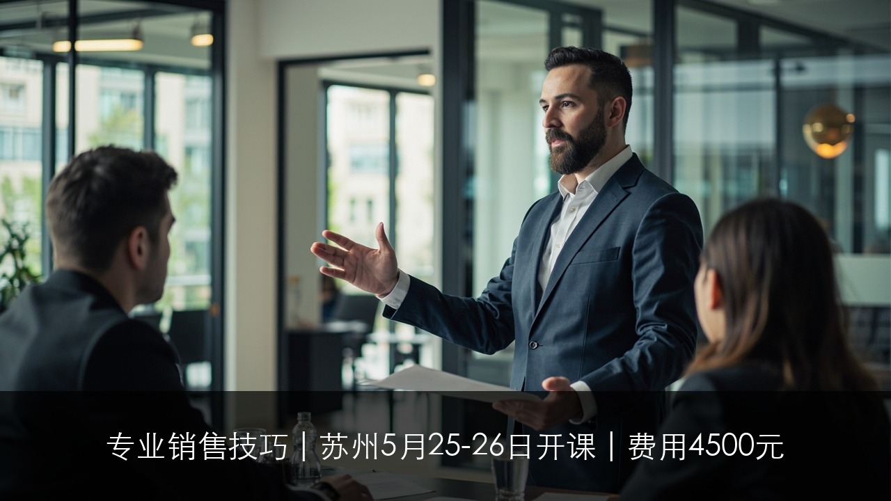 专业销售技巧 | 苏州5月25-26日开课 | 费用4500元
