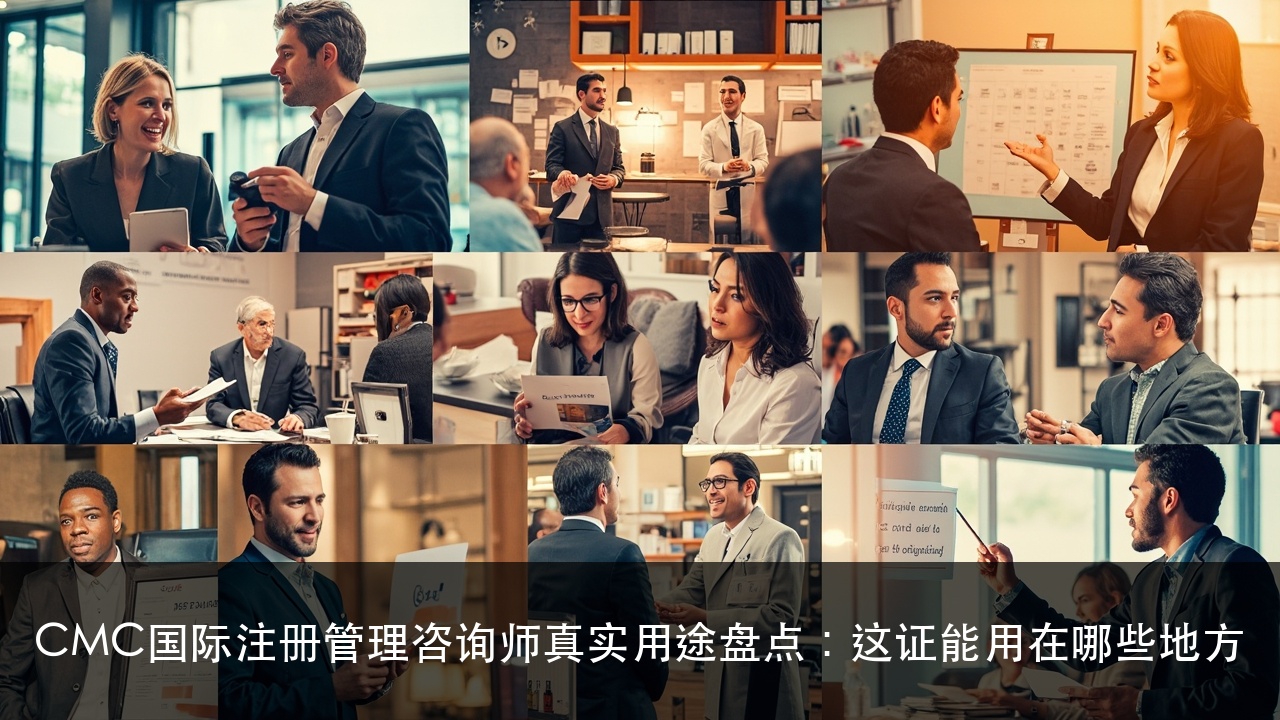 CMC国际注册管理咨询师真实用途盘点:这证能用在哪些地方