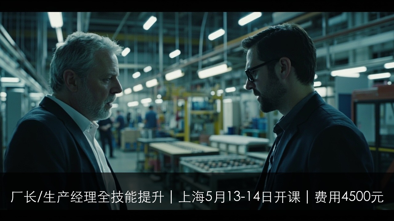 厂长/生产经理全技能提升 | 上海5月13-14日开课 | 费用4500元