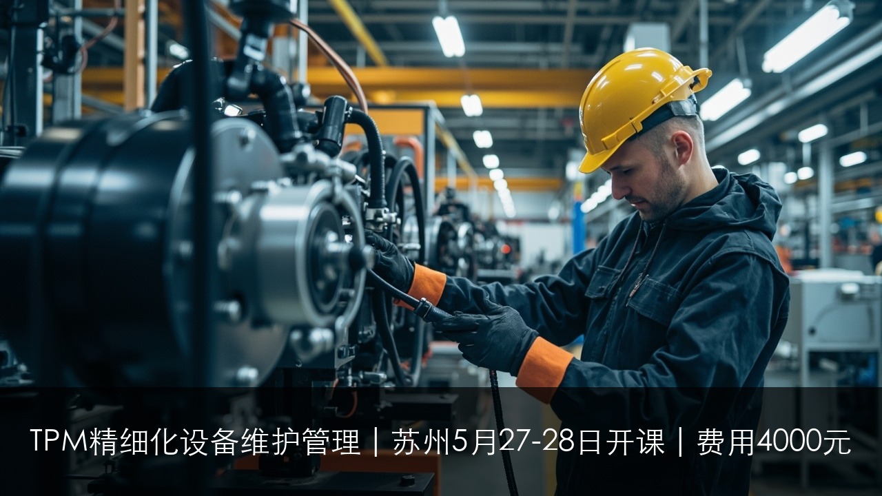 TPM精细化设备维护管理 | 苏州5月27-28日开课 | 费用4000元