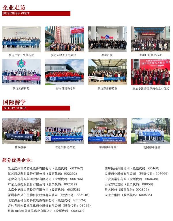 商帅商学院 | 大健康产业、医药、医疗器械企业家后EMBA高端班 | 简章发布