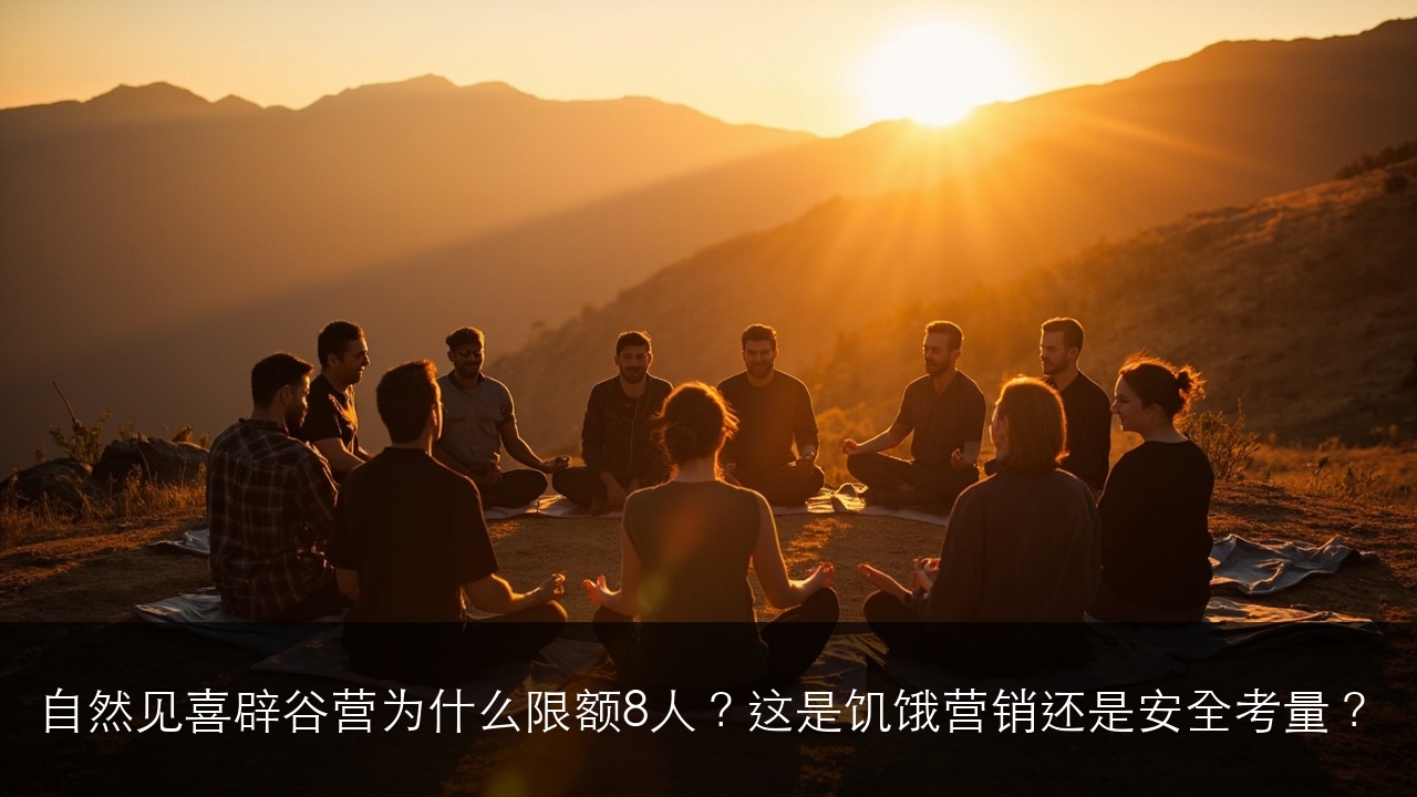 自然见喜辟谷营为什么限额8人?这是饥饿营销还是安全考量?