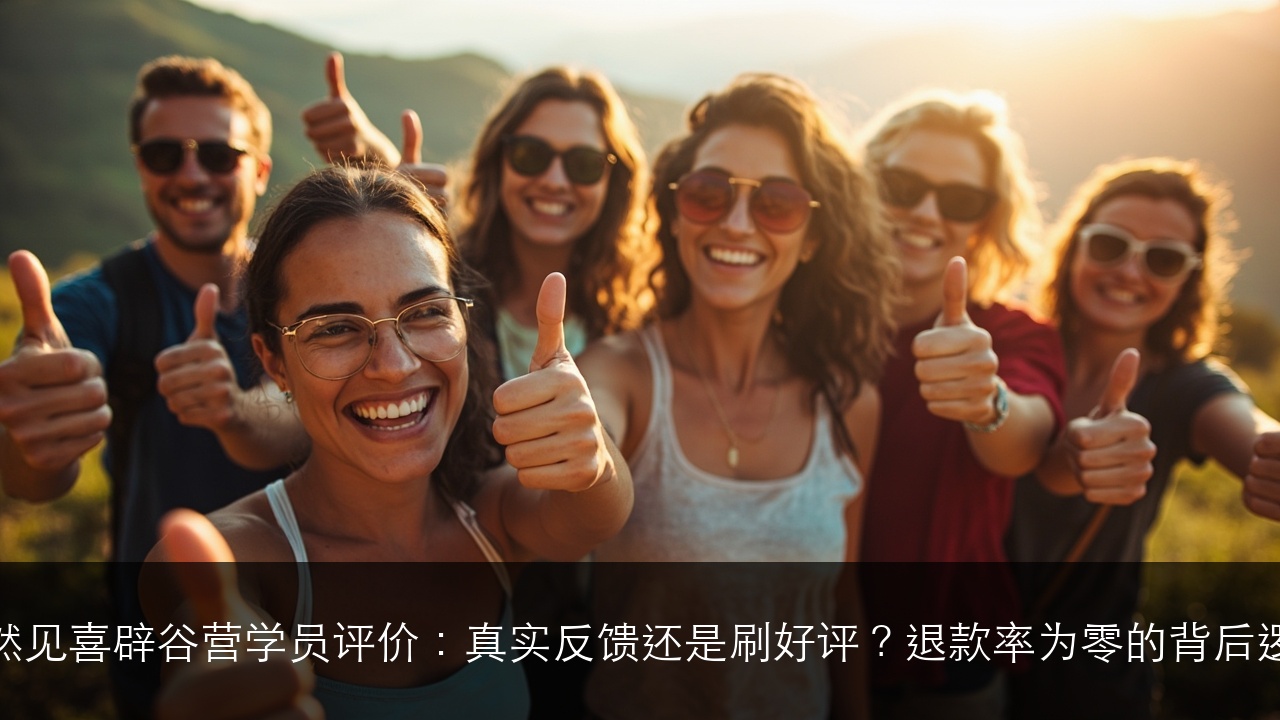 自然见喜辟谷营学员评价:真实反馈还是刷好评?退款率为零的背后逻辑
