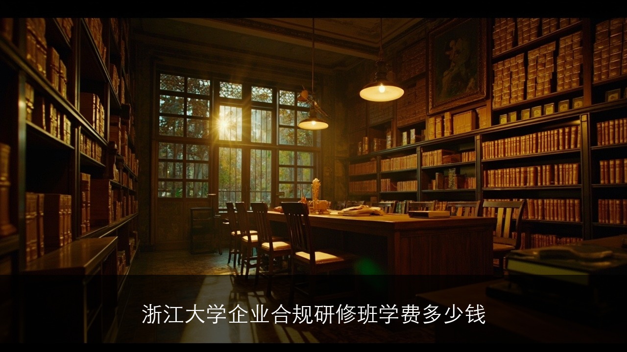 浙江大学企业合规研修班学费多少钱