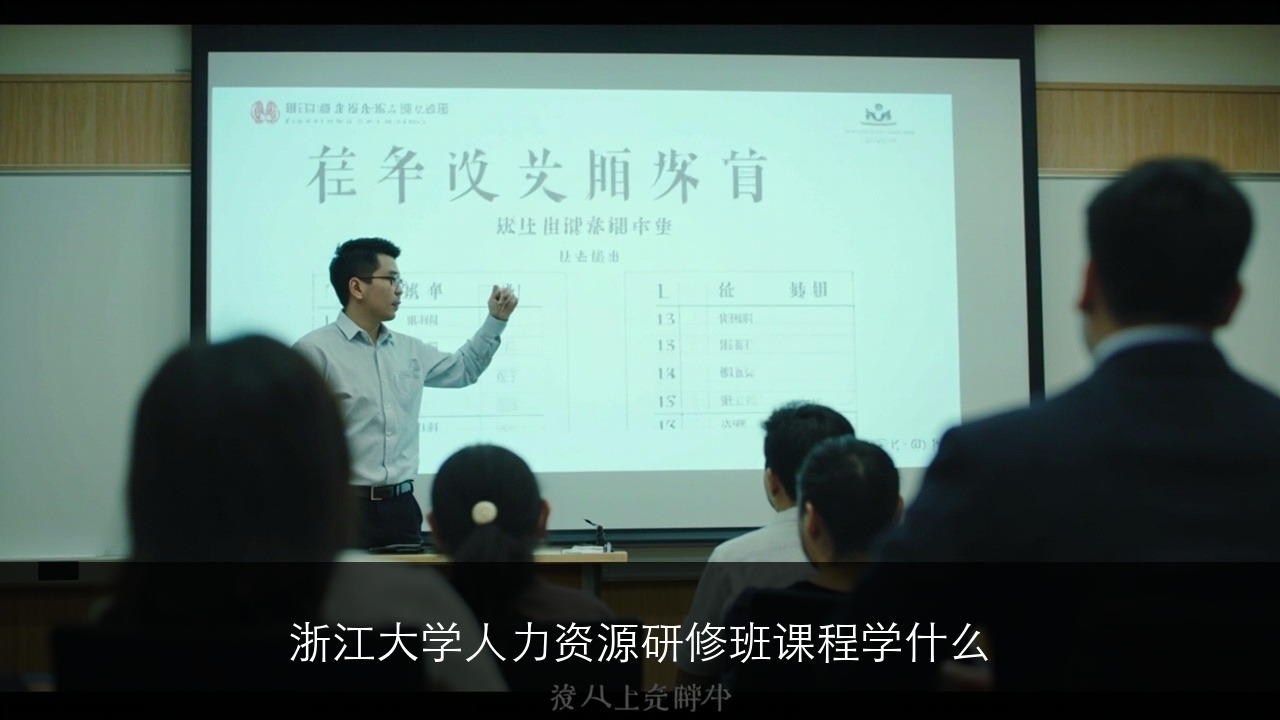 浙江大学人力资源研修班课程学什么