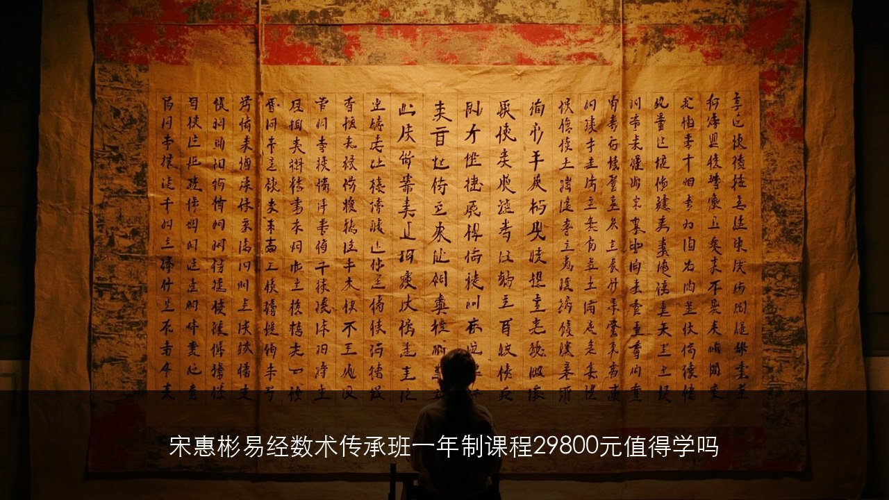 宋惠彬易经数术传承班一年制课程29800元值得学吗