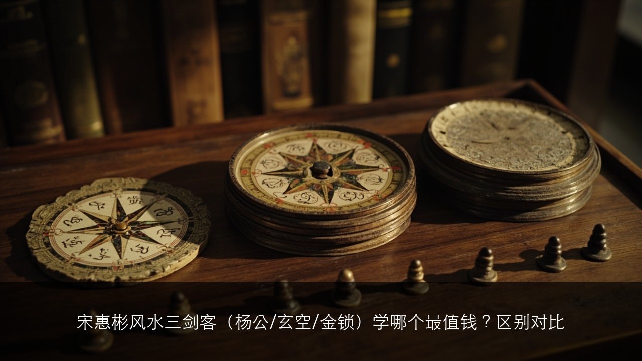 宋惠彬风水三剑客(杨公/玄空/金锁)学哪个最值钱?区别对比