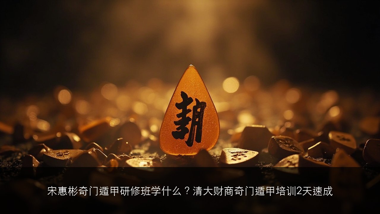 宋惠彬奇门遁甲研修班学什么?清大财商奇门遁甲培训2天速成