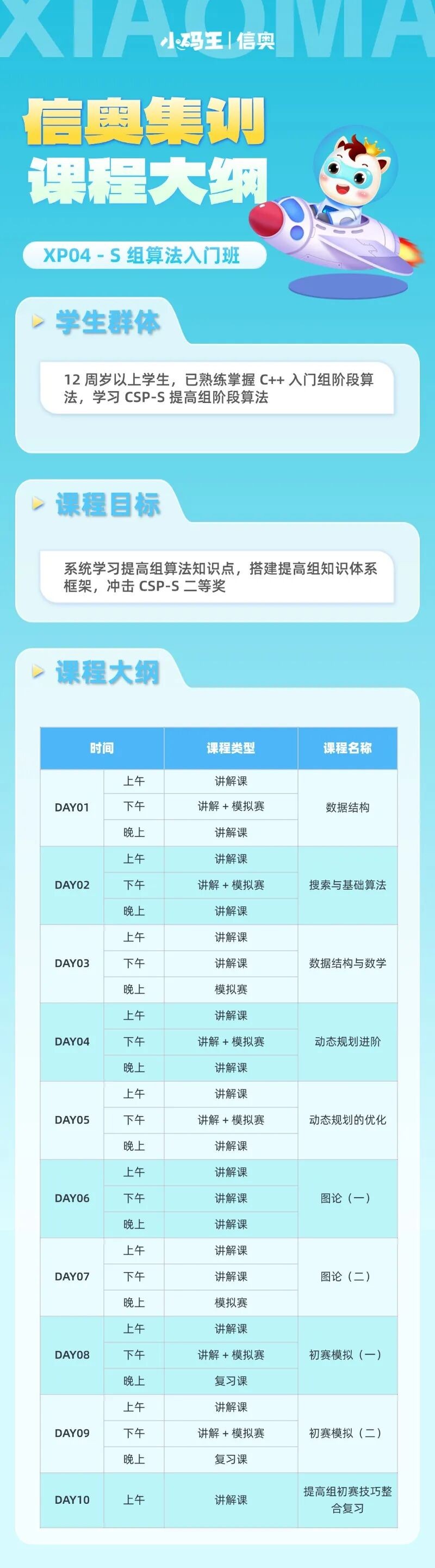小码王少儿AI编程:小码王26暑假信奥集训营强势开启!十年沉淀,全国同开!冲刺全国信奥CSP!【全国营位紧张】