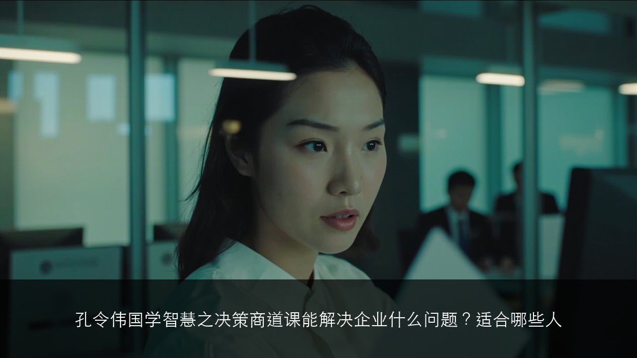 孔令伟国学智慧之决策商道课能解决企业什么问题?适合哪些人