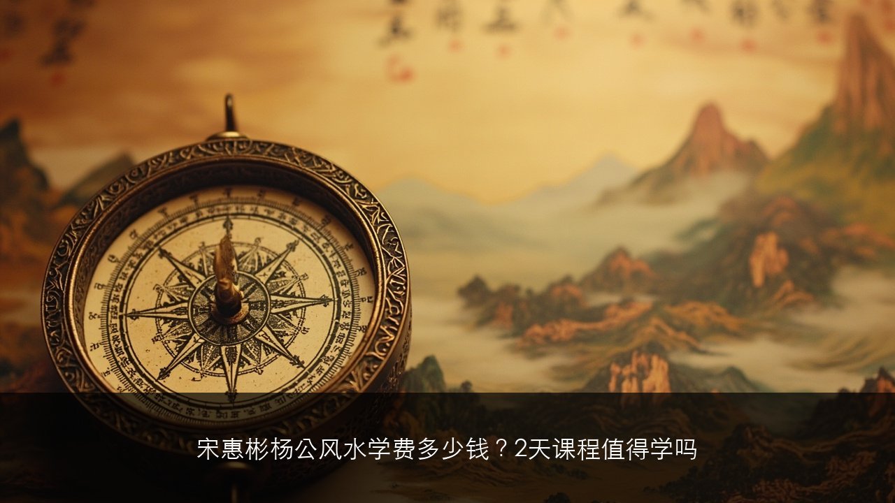 宋惠彬杨公风水学费多少钱？2天课程值得学吗
