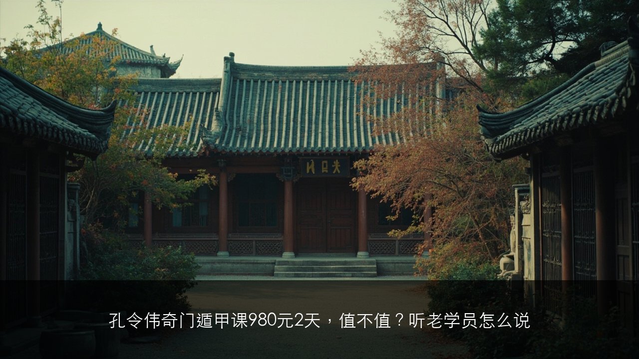 孔令伟奇门遁甲课980元2天,值不值?听老学员怎么说