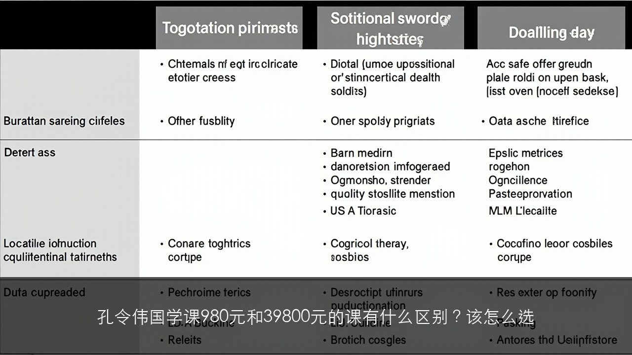 孔令伟国学课980元和39800元的课有什么区别?该怎么选