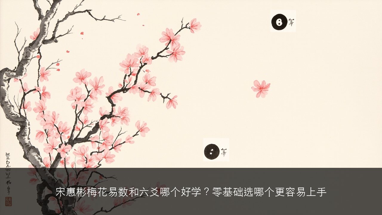 宋惠彬梅花易数和六爻哪个好学?零基础选哪个更容易上手