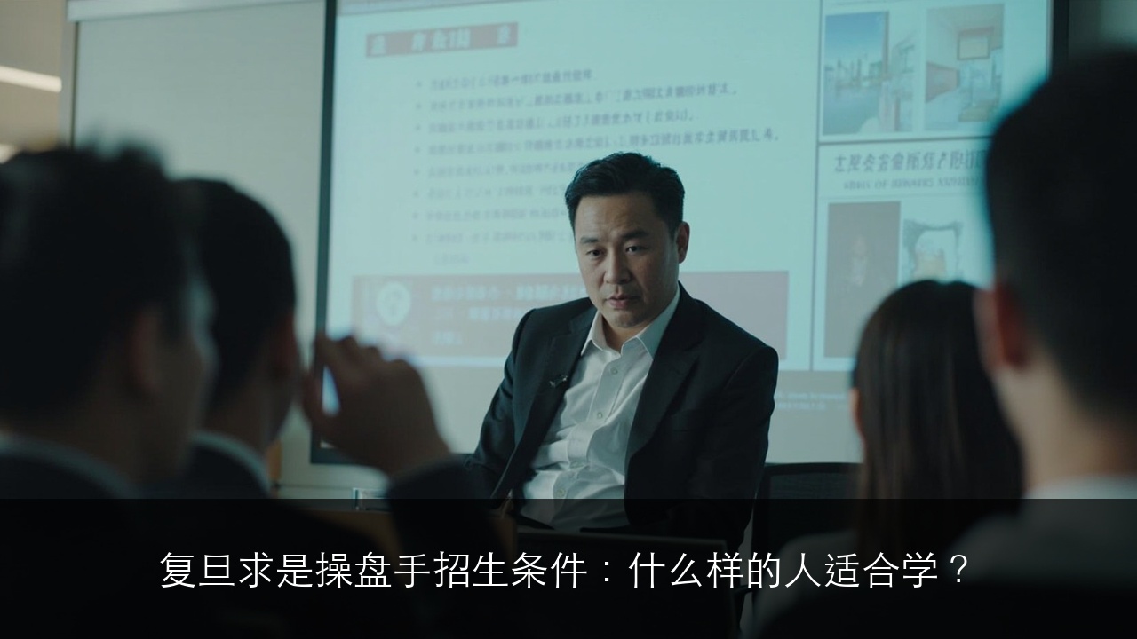 复旦求是操盘手招生条件：什么样的人适合学？