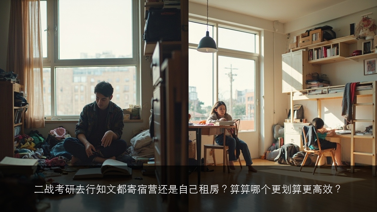 二战考研去行知文都寄宿营还是自己租房?算算哪个更划算更高效?