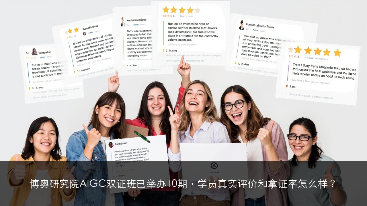 博奥研究院AIGC双证班已举办10期,学员真实评价和拿证率怎么样?
