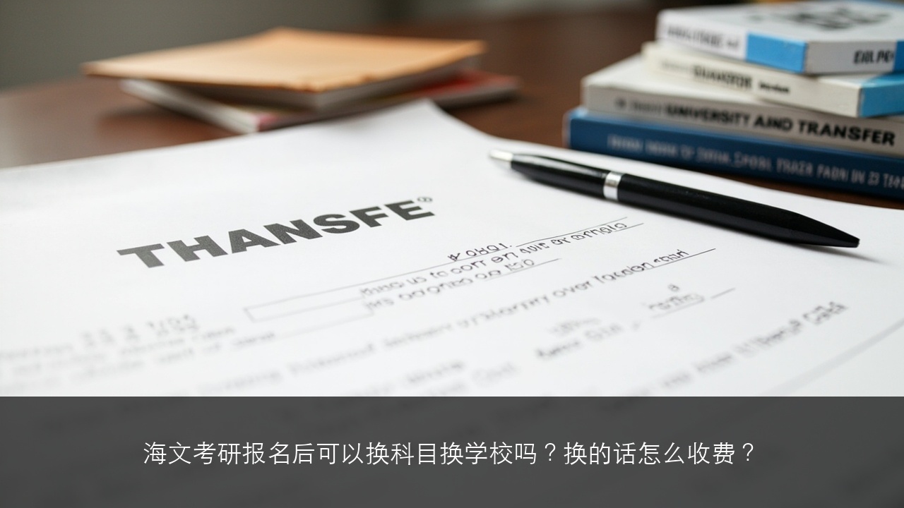 海文考研报名后可以换科目换学校吗?换的话怎么收费?