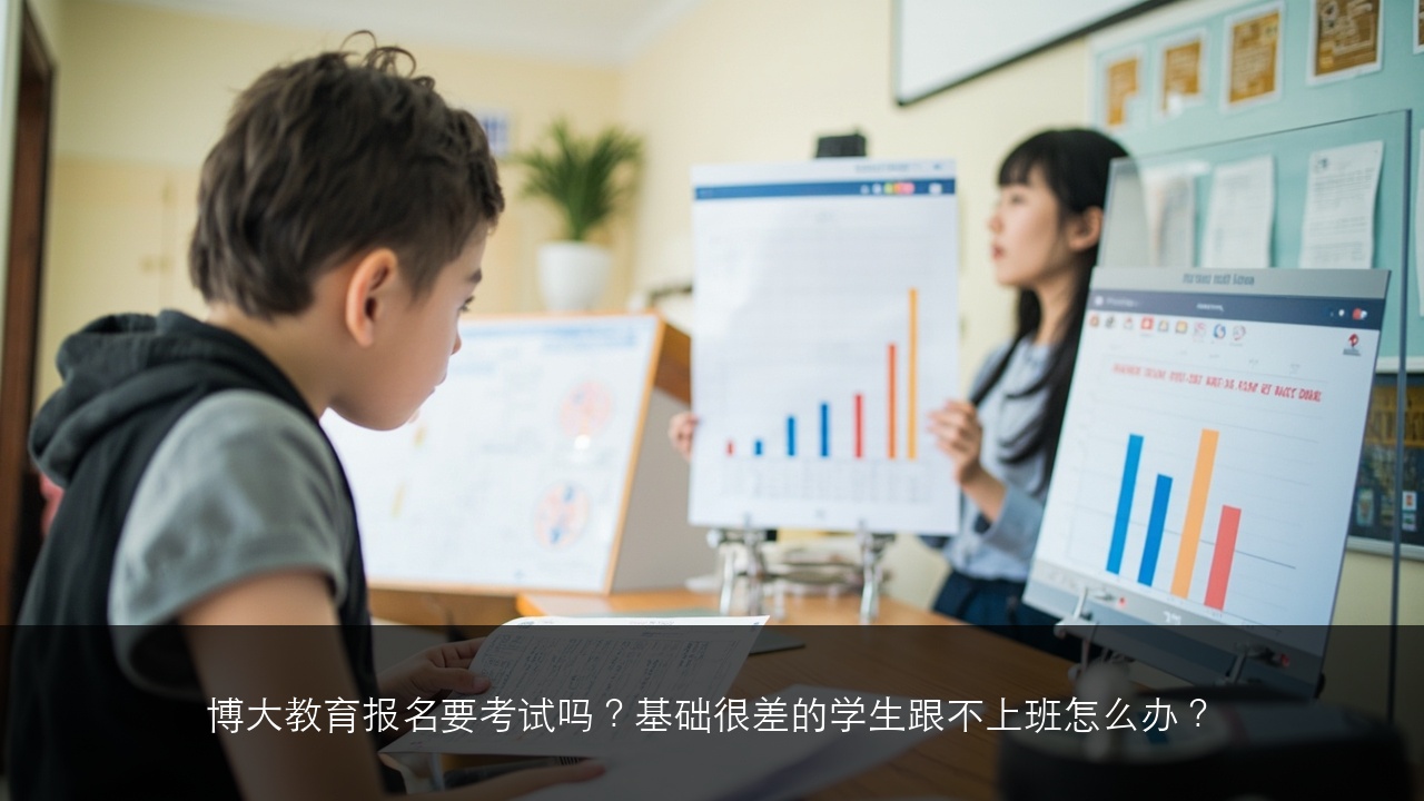 博大教育报名要考试吗？基础很差的学生跟不上班怎么办？
