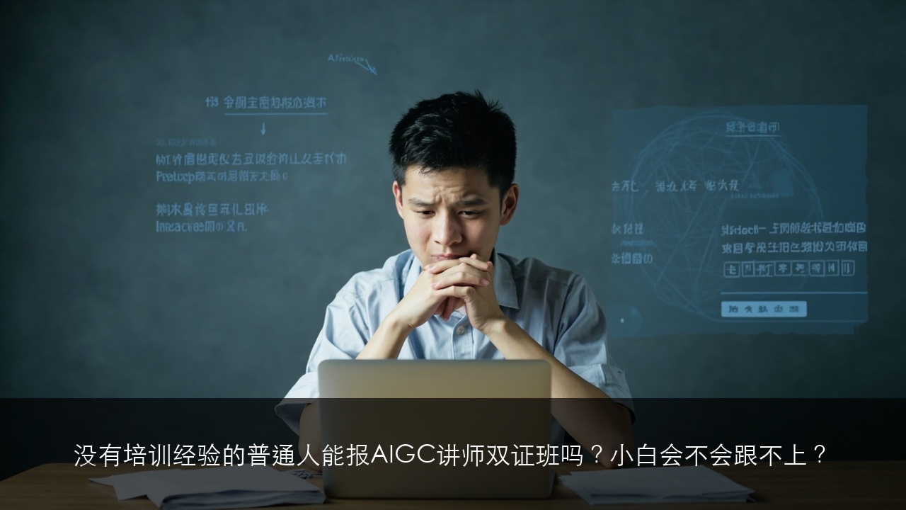 没有培训经验的普通人能报AIGC讲师双证班吗?小白会不会跟不上?