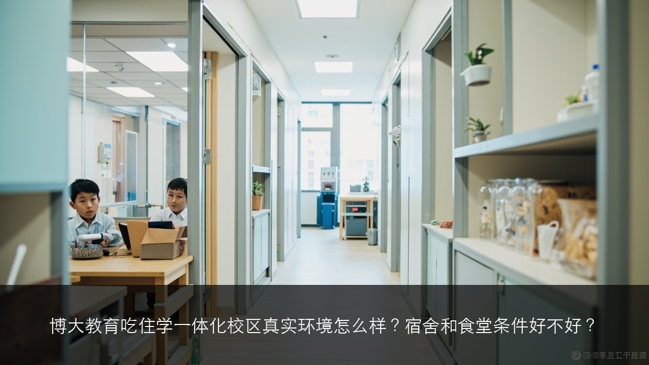 博大教育吃住学一体化校区真实环境怎么样?宿舍和食堂条件好不好?