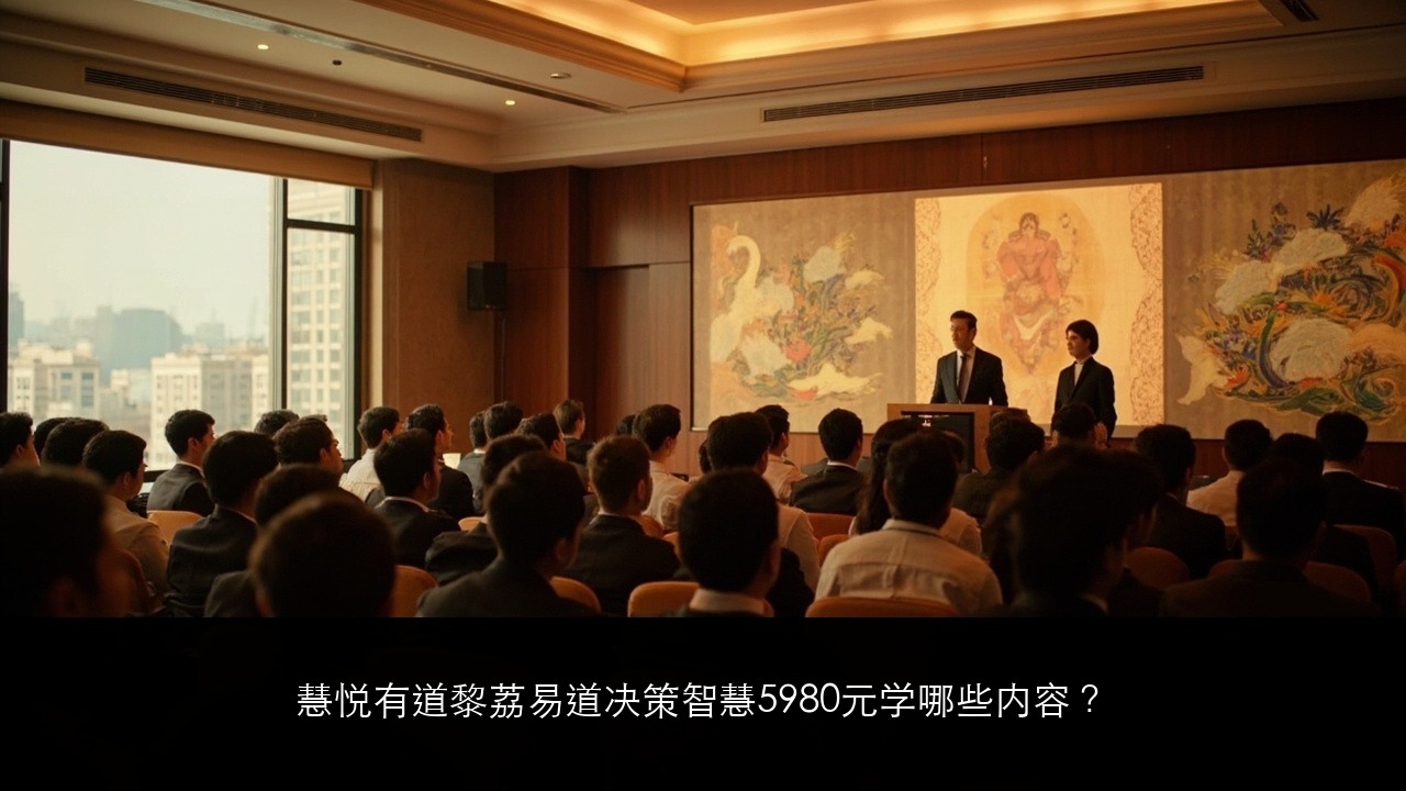 慧悦有道黎荔易道决策智慧5980元学哪些内容？