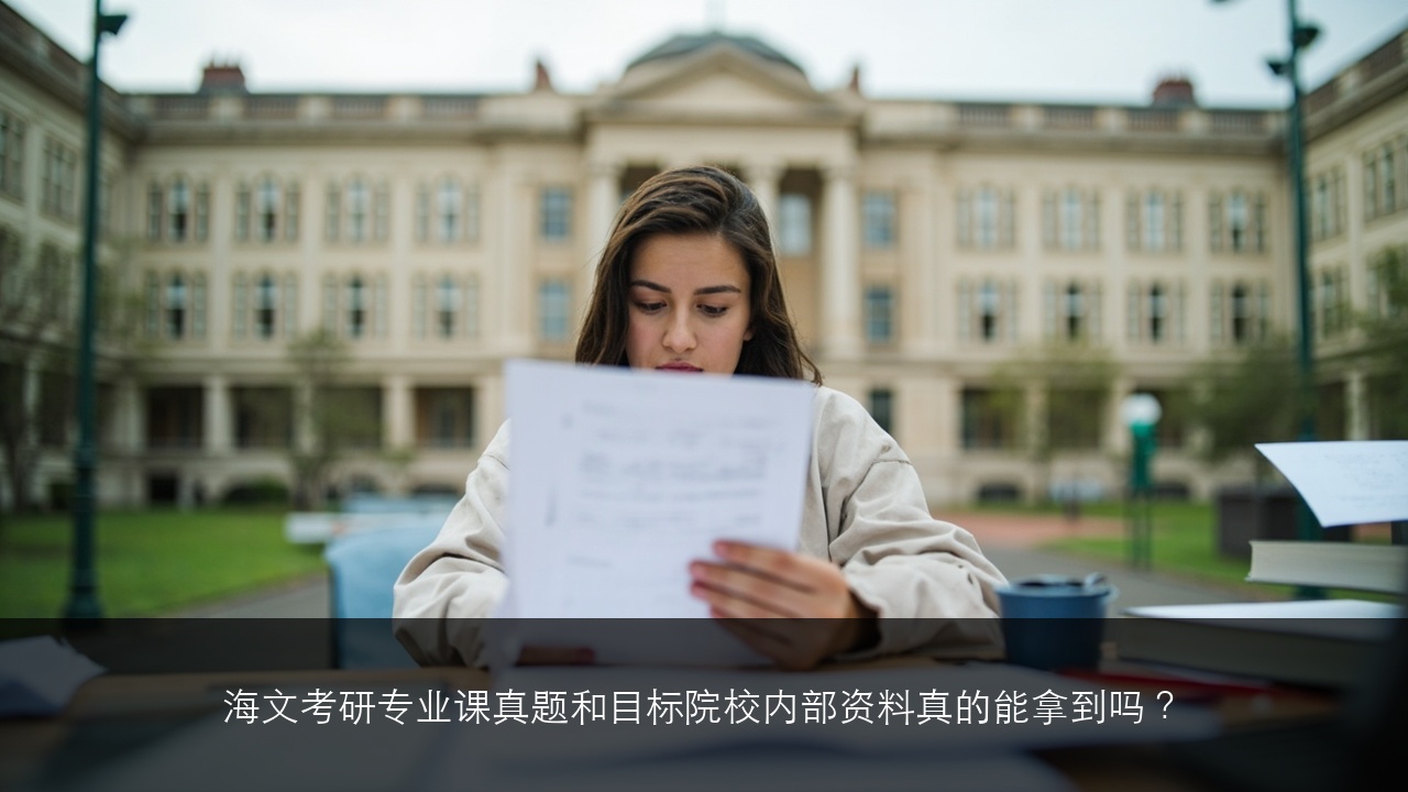 海文考研专业课真题和目标院校内部资料真的能拿到吗?