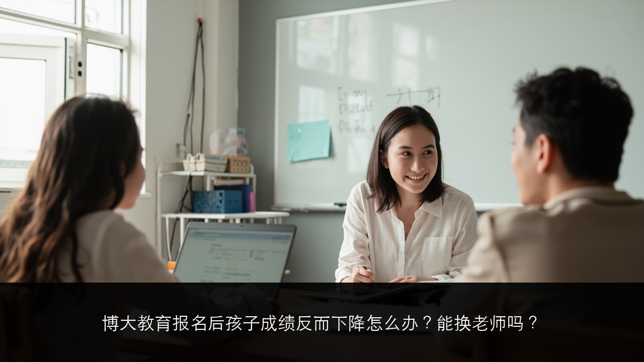 博大教育报名后孩子成绩反而下降怎么办?能换老师吗?