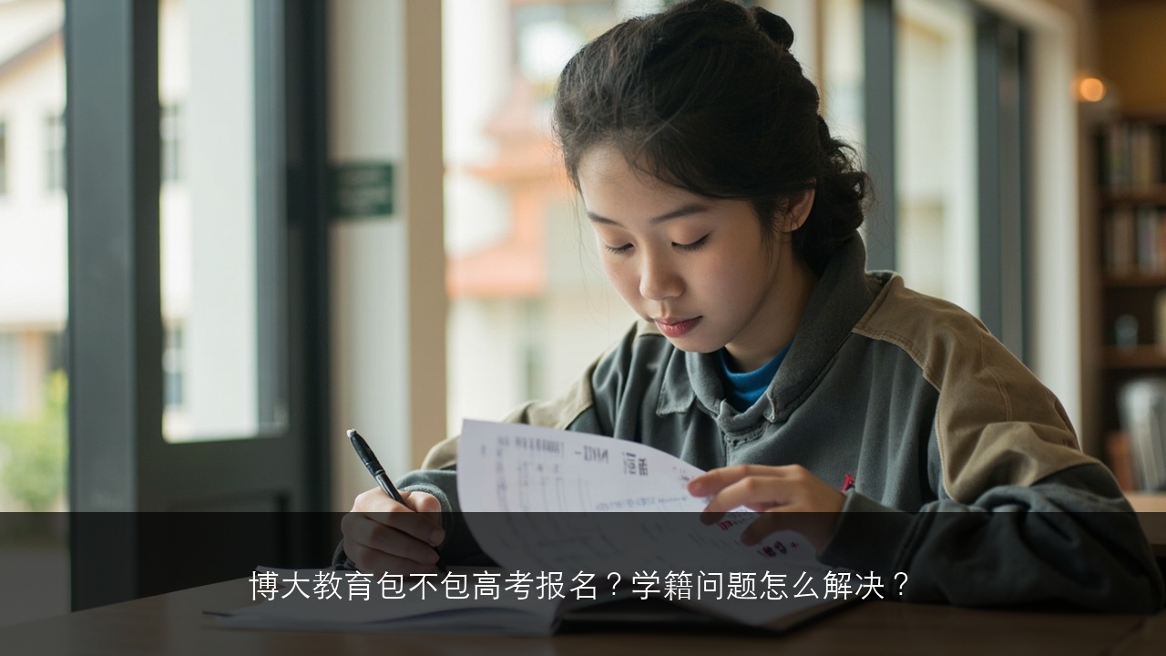博大教育包不包高考报名?学籍问题怎么解决?