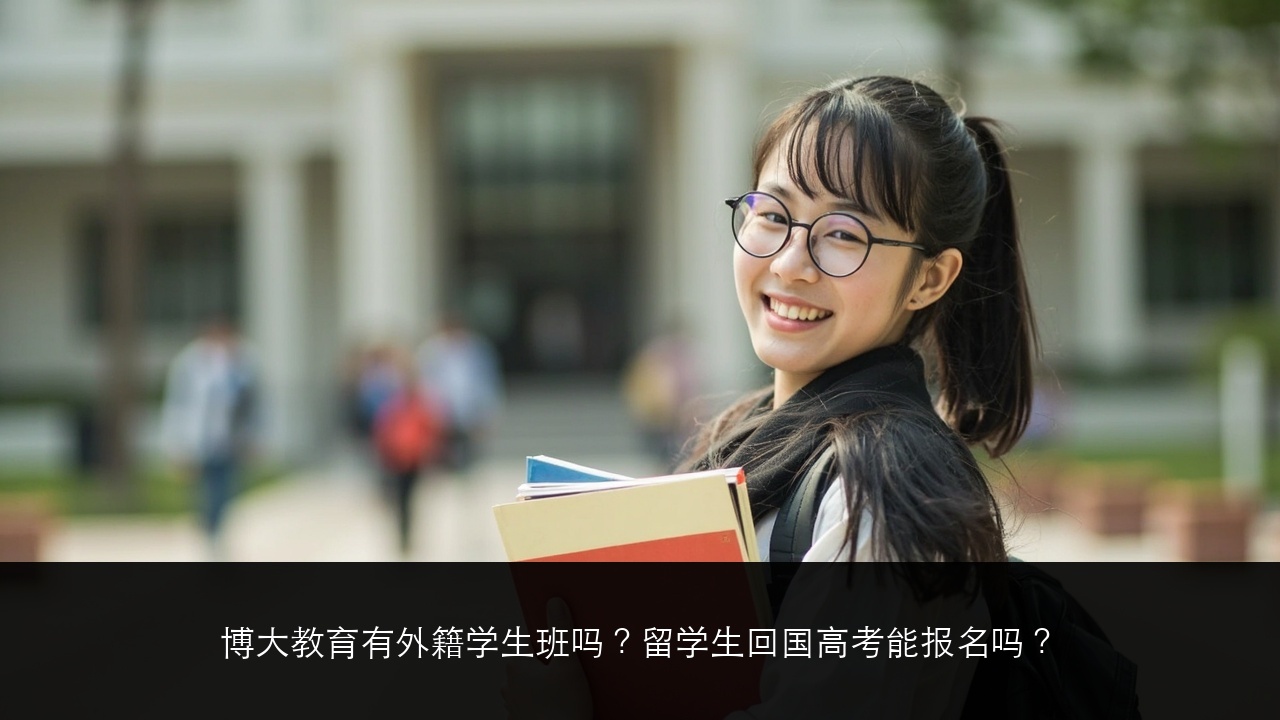 博大教育有外籍学生班吗?留学生回国高考能报名吗?